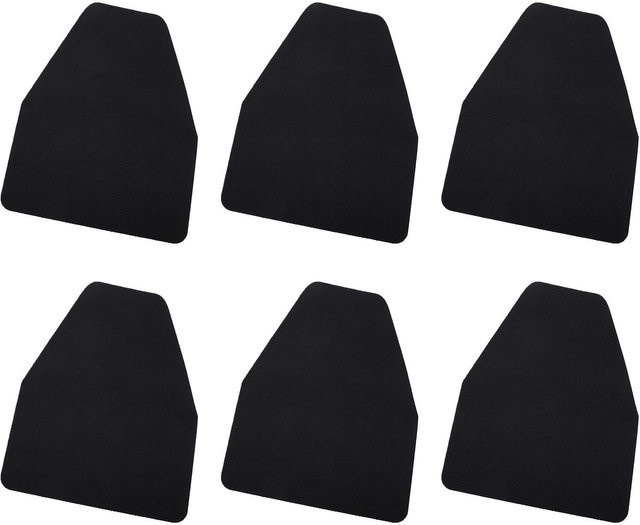 6er-Set Fishine Urinal-Bodenmatten Schwarz, Rutschfeste und Waschbare Urinal-Pads zur Geruchskontrolle für Kommerzielle Toiletten - Bild 1