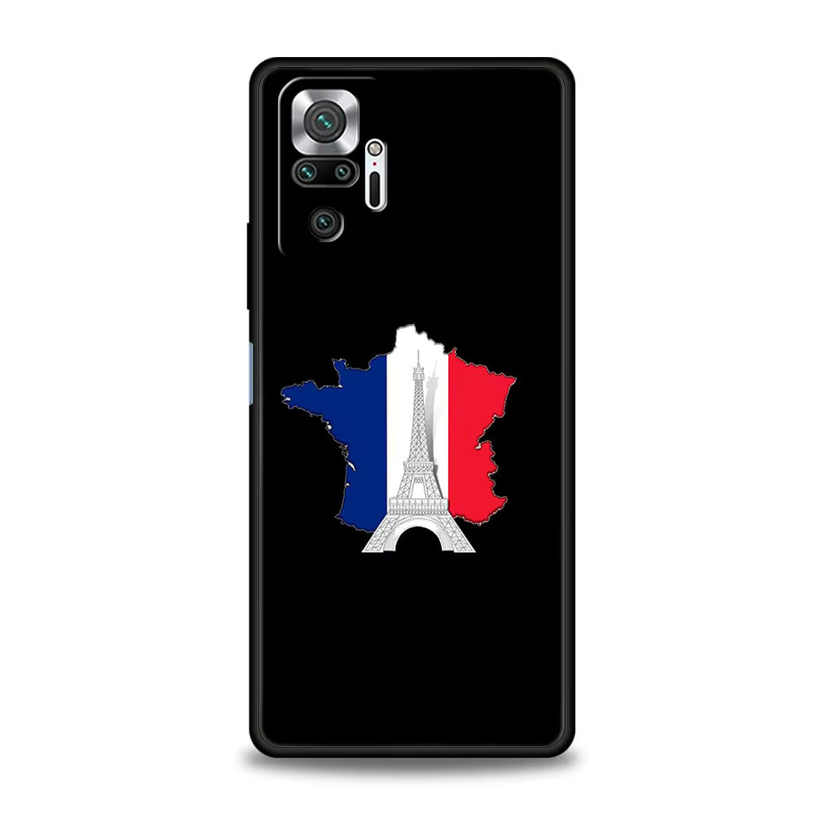 Silikon Handyhülle mit Frankreich Flagge für Xiaomi Redmi Note 13 12 11 10 Pro Plus 9 8 7 9T 13C 12C 10C 9C 9A Multicolor - Bild 2