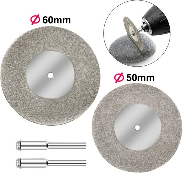DAZZLEEX Diamantschleifscheibe für Holz und Metall, Farbe: Grau, Durchmesser: 40 mm - Bild 1