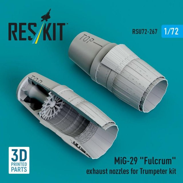 Trumpeter MiG-29 Fulcrum - Exhaust nozzles, 3D Printed - Bild 1