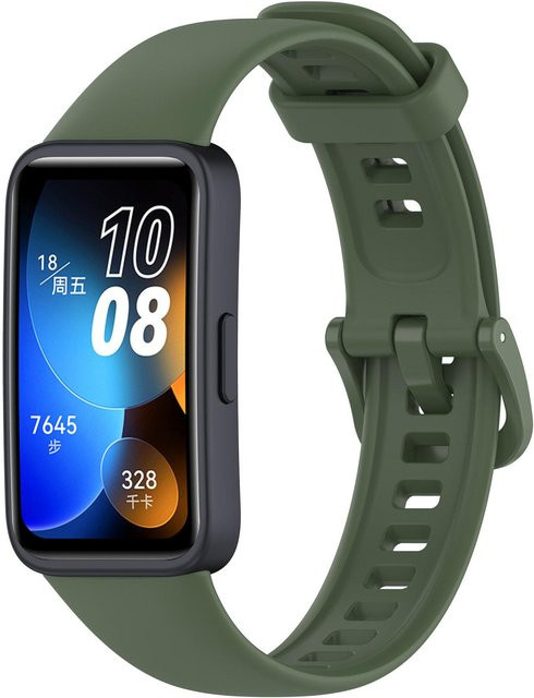 Huawei Silikonarmband, dunkelgrün, Huawei Band 8, Unisex - Bild 1