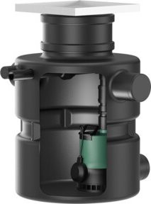 Wilo Schmutzwasserhebeanlage DrainLift Box 32/11HD E Unterflur-Pumpe in Schwarz aus Kunststoff - Bild 1