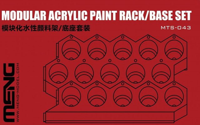 MENG Models Modular Acrylic Paint Rack/Base Set, Zubehör - Bild 1