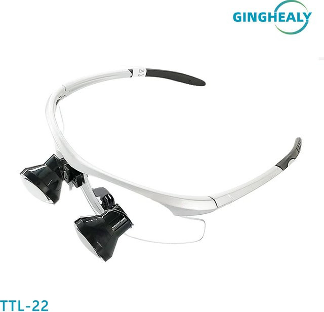Ginghealy Dental-Chirurgie-Lupen, Kunststofflinsen, mit Spritzschutz-Brille - Bild 1