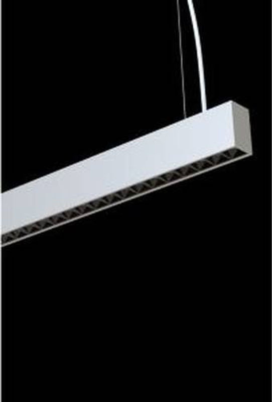 Dotlux STYLFREE LED-Pendelleuchte in Weiß, 50 W, 6500 lm, 4000 K, bildschirmarbeitsplatzfähig, Aluminium - Bild 2