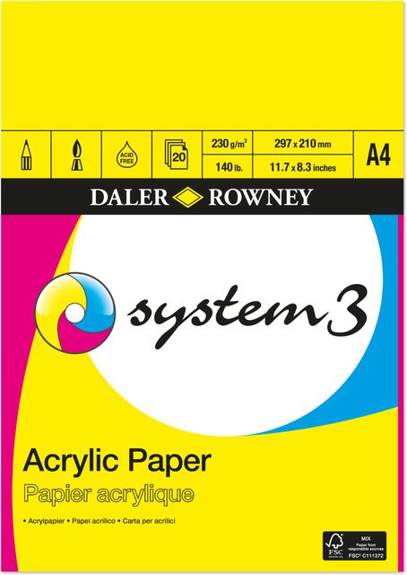 System3 Acrylmalpapier für Erwachsene - Bild 1