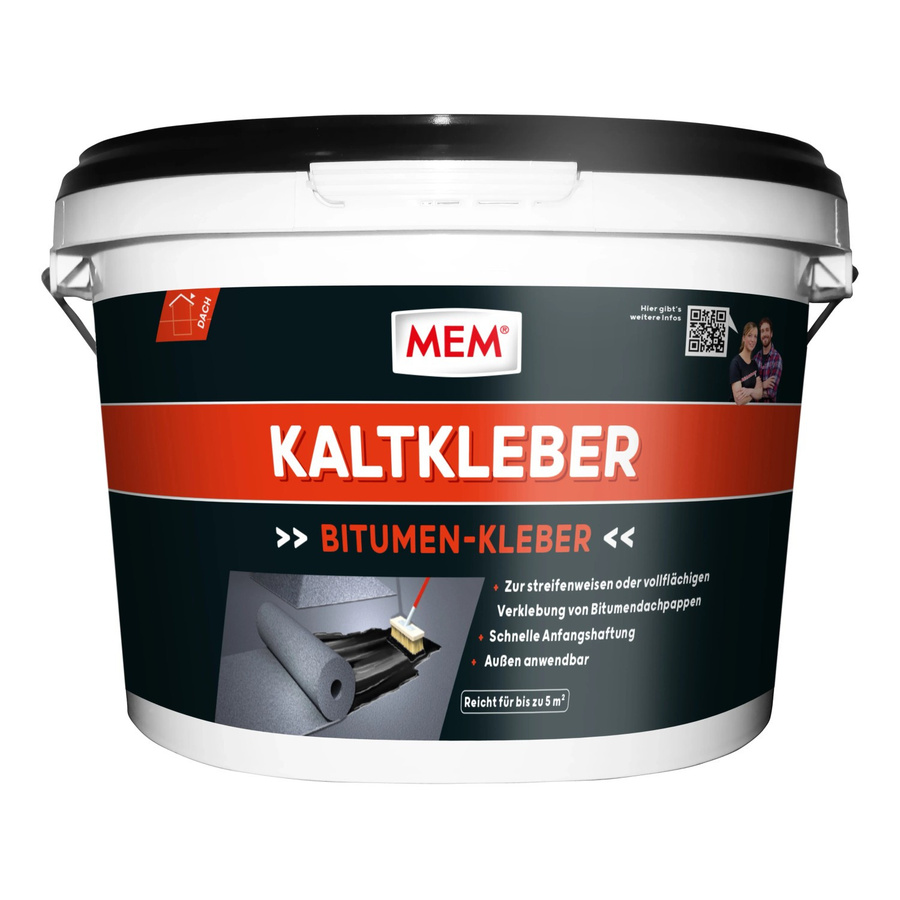 MEM Bitumen Kaltkleber Schwarz 3 kg - Bild 2
