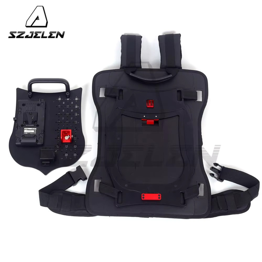 SZJELEN V-Mount B-Mount Akku-Rucksack in Schwarz mit Griff, Befestigungsplatte und XLR 3-Pin-Ausgang für ARRI ALEXA 35 und mini LF Kameras - Bild 2