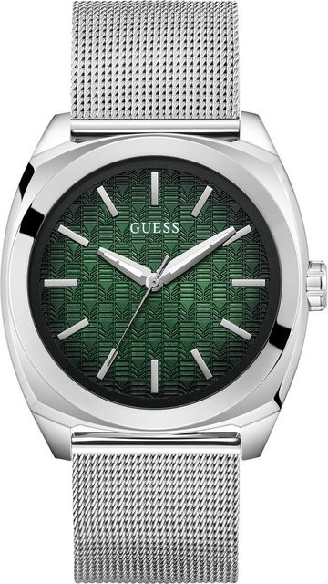 Guess Armbanduhr Marshall, Quarz, Edelstahl, Grün, 44 mm, Herren - Bild 1