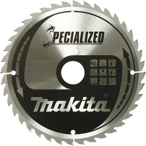 Makita Kreissägeblatt B-54449 in Silber, Durchmesser: 190 mm, Bohrung: 44 mm - Bild 1