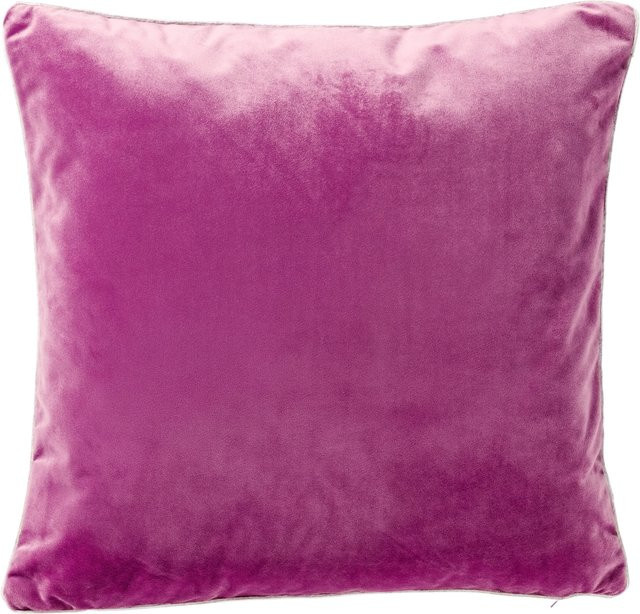 Heine Home Kissenhülle aus Velours in Pink, rechteckig und einfarbig - Bild 1