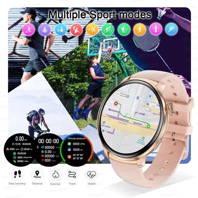 MAVHX Smartwatch, Schwarz, Damen, GPS, Herzfrequenz - Bild 5