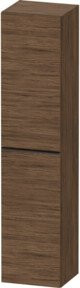Duravit Hochschrank D-Neo Wandhängend, 1 Tür mit 5 Regalböden, Farbe Schwarz/Nussbaum Dunkel, B/T/H: 40 x 36 x 176 cm - Bild 1