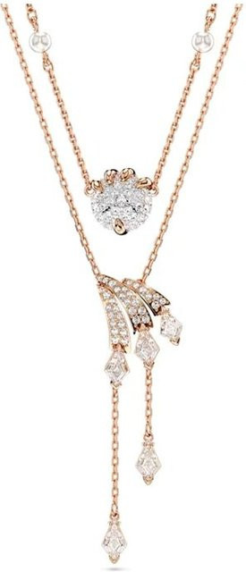 Swarovski Halskette, Drache und Phönix, Zirkonia, Kristall, Roségold, Damen - Bild 1