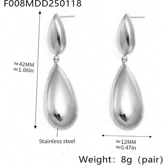 Lucky Star Jewelry Ohrringe, Edelstahl, Silber, Damen - Bild 1