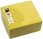 PROnappe Papierservietten Gelb B/L: 38 x 38 cm - Bild 1