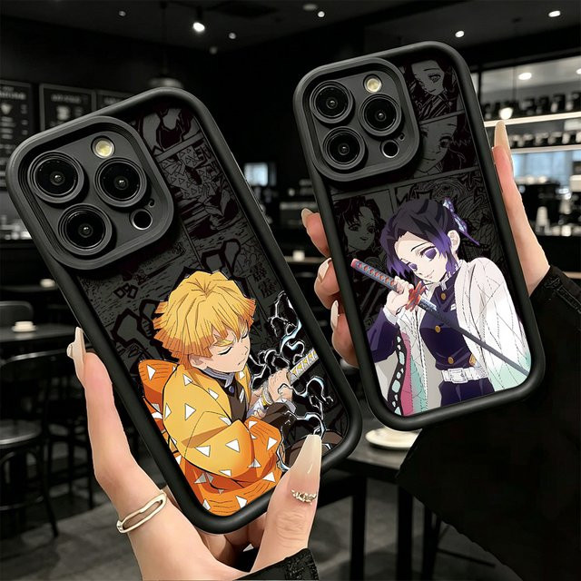 Schwarze Dämonentöter Handyhülle für Samsung Galaxy A-Serie 4G und 5G aus weichem Material - Bild 1