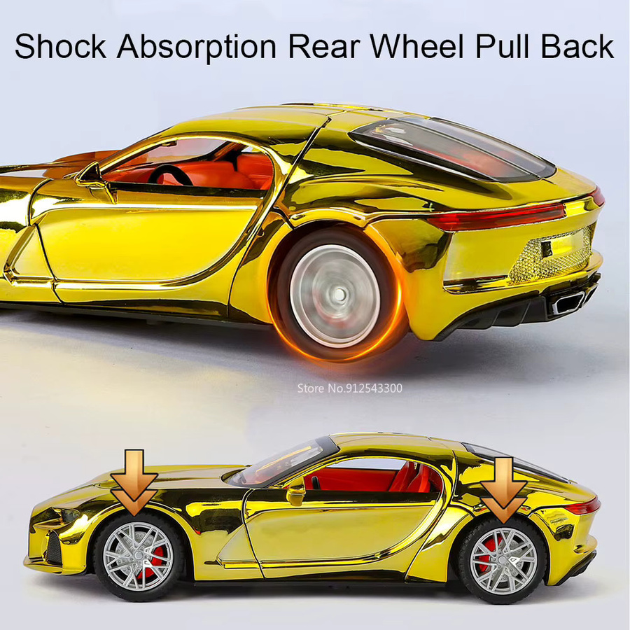 Atlantic Bolide Sportwagen Modell, 1:24, Metall, mit Licht und Sound - Bild 3
