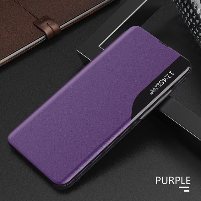 Business Side Smart Window Magnetische Leder-Klapphülle für Samsung Galaxy S26 Ultra S25 S24 S23 Plus FE in Purple - Bild 1