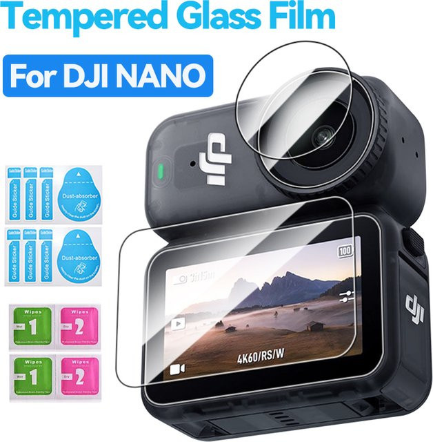 DJI Osmo Nano Schutzset mit gehärtetem Glas für Bildschirm, Kamera und Objektiv in Transparent - Bild 1
