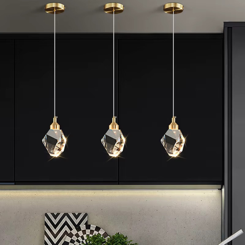 IRALAN LED Kristall Deckenleuchte Modern Nordic Design in Gold/Messing für Wohnzimmer und Schlafzimmer - Bild 3