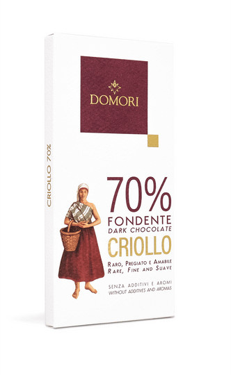 Domori Dunkle Schokolade Fondente Criollo 70 % 50 g - Bild 1