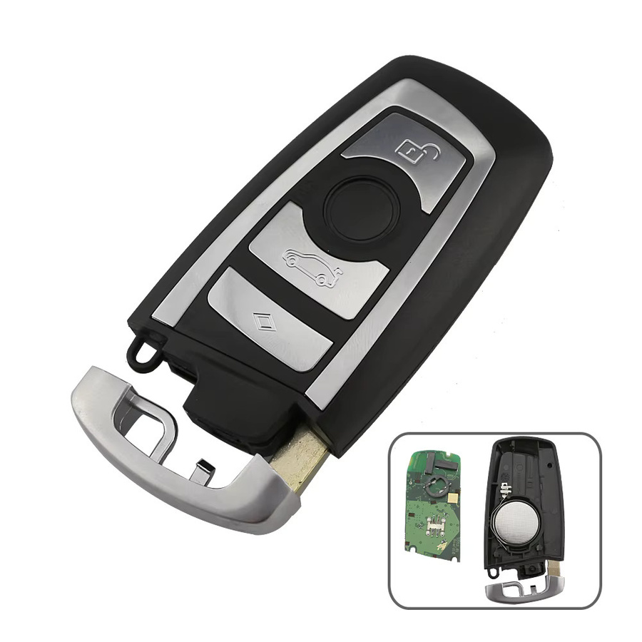 YIQIXIN Fernbedienung Auto Schlüssel für BMW CAS4 F 3 5 7 Serie E90 E92 E93 E60 X5 F10 F20 F30 F40 in Schwarz mit 315/434/868 MHz pcf7945 - Bild 2