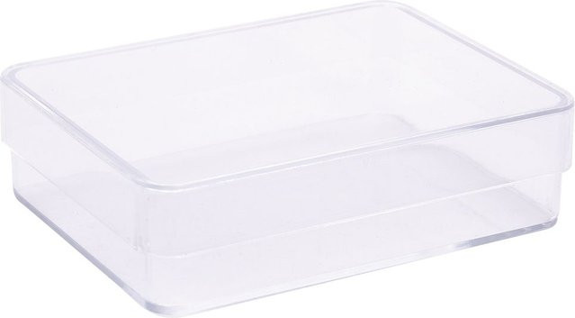 Transparente Acryl-Dose Rechteck mit Stülpdeckel - Bild 1