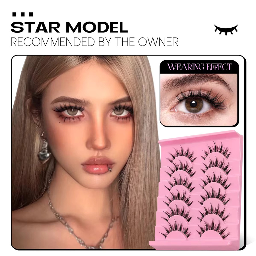 Veltrinay Falsche Wimpern, 3D Faux-Nerzwimpern, Manga-Stil - Bild 2