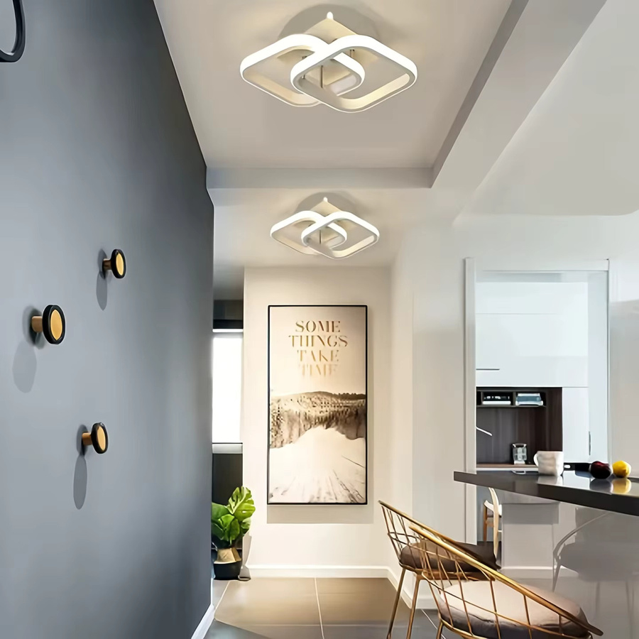 SUNMEIYI Moderne Quadratische Einbauleuchte in Weiß für Wand und Decke mit Up-and-Down-Beleuchtung - Bild 4