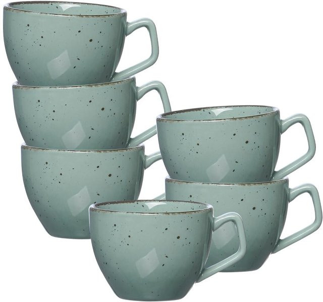 Ritzenhoff & Breker Espressotassen Casa Serie, Blau, Keramik, 6er Set, 80 ml - Bild 1