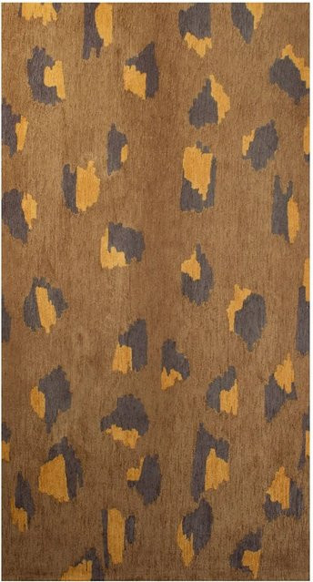 Lola&Moi Teppich Brownie in Braun mit Tiermuster, B/T: 80 x 150 cm - Bild 1