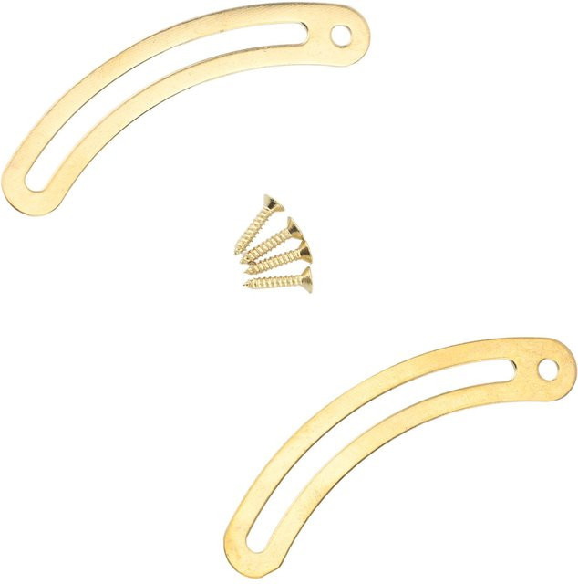 20 Stück GoolRC Deckelstützscharniere in Gold mit Schrauben, gebogener Stangenbeschlag für Schrank und Schmuckschatulle, Messing - Bild 1