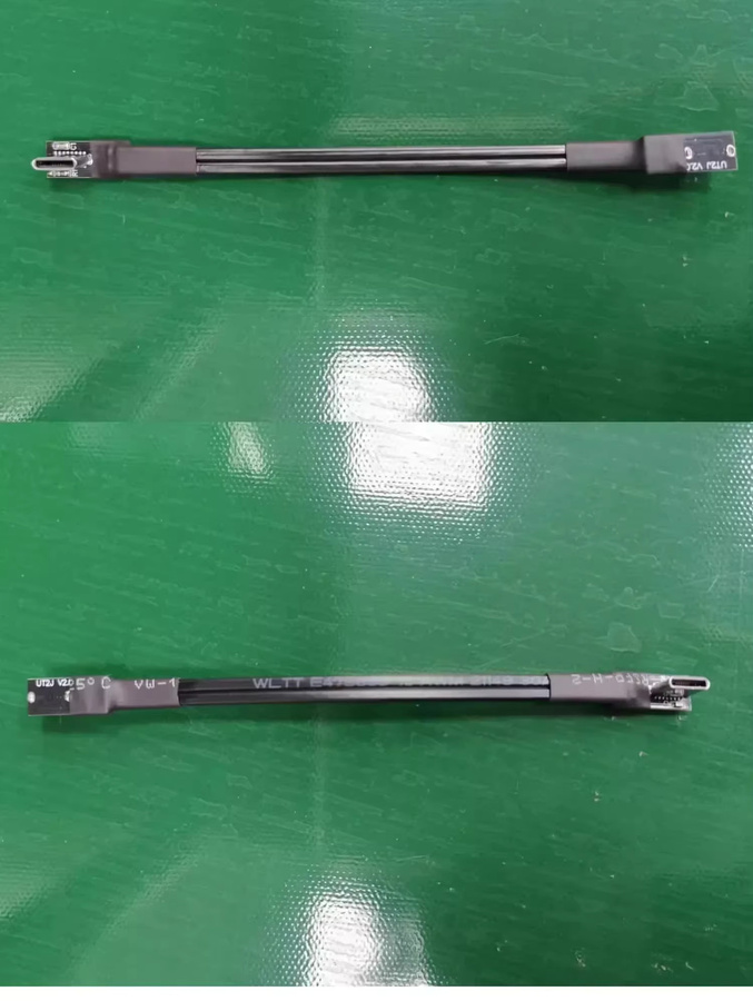 SPEEDIER USB-C auf USB-C Datenladekabel mit 90-Grad-Winkel, flaches und abgeschirmtes Kabel in Schwarz - Bild 3