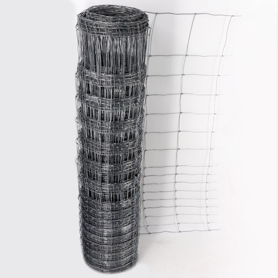 Aquagart Wildzaun Forstzaun Weidezaun aus verzinktem Stahl, Grau, Länge: 250 m, Höhe: 200 cm, Maschenweite: 22 x 15 cm - Bild 2