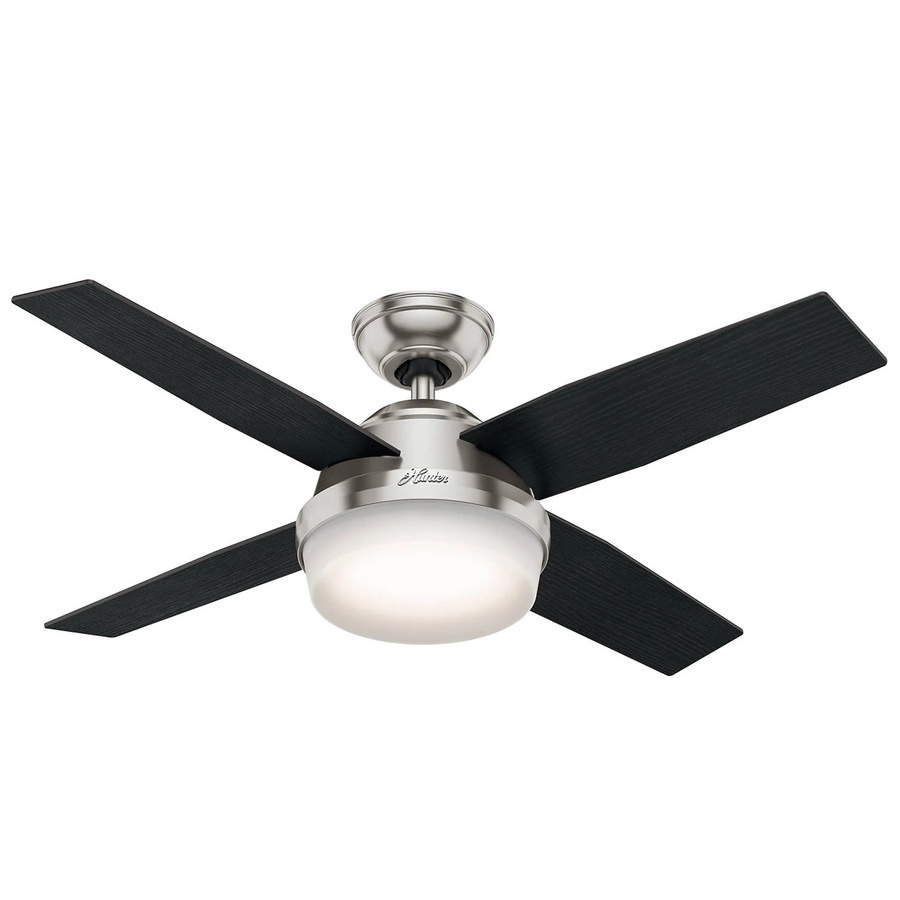 HUNTER FANS Deckenventilator Dante in Nickel gebürstet mit Beleuchtung und Fernbedienung, Durchmesser: 112 cm - Bild 2