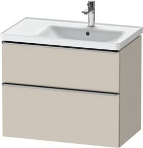 Duravit Waschtischunterschrank D-Neo in Beige Matt, B/T: 78,4 x 45,2 cm - Bild 1