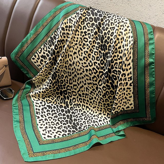 Geschilly Halstuch Seide, Leopard, Damen - Bild 1