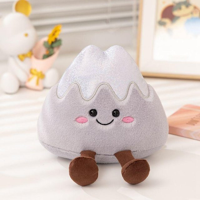 Lustiges Berg-Cartoon-Stofftier, Berg-Vulkan-Schneebedeckte Bergpuppe, 18cm, ab 3 Jahren - Bild 1