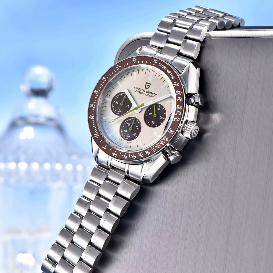 PAGANI DESIGN Chronograph, Quarz, Edelstahl, Saphirglas, Herren - Bild 7