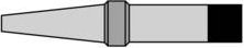 Weller Lötspitze PT H8 in Meißelform, Durchmesser: 0,8 mm, Farbe: grau - Bild 1