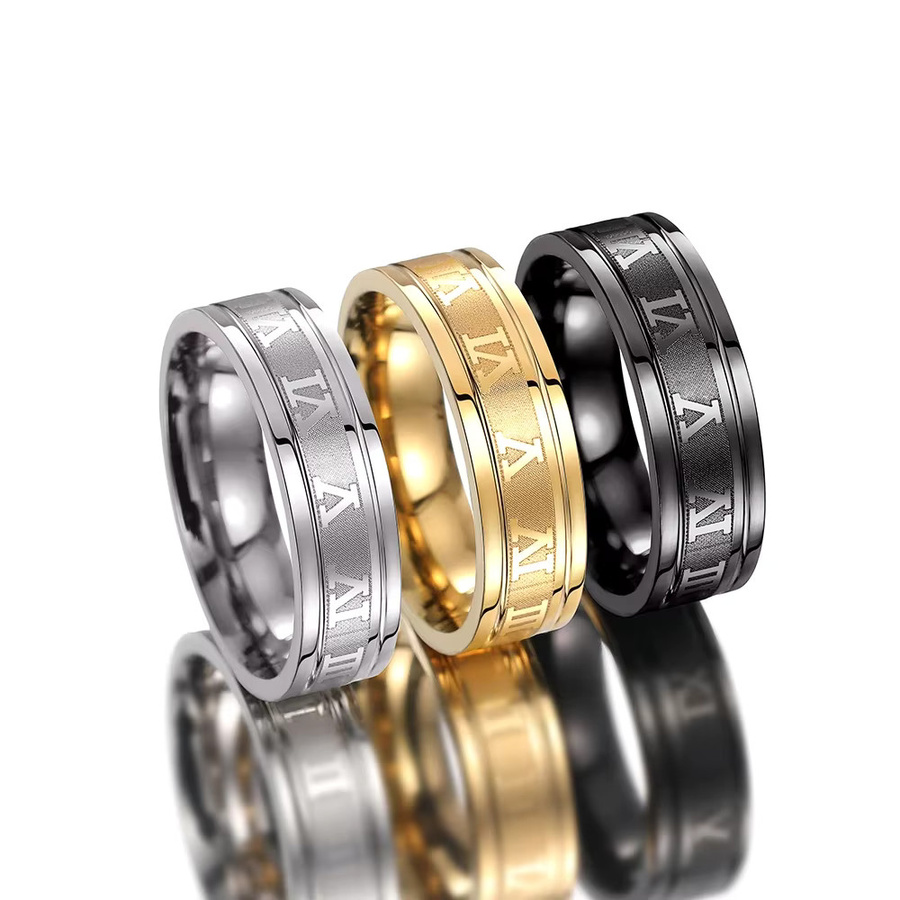 Huitan Ring, Edelstahl, Vintage, Silber, Herren - Bild 3