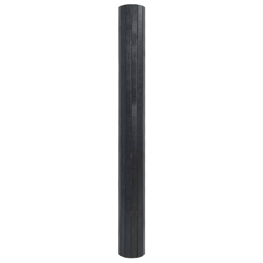 vidaXL Rechteckiger Teppich aus Bambus in Grau, B: 100 cm, L: 300 cm - Bild 5