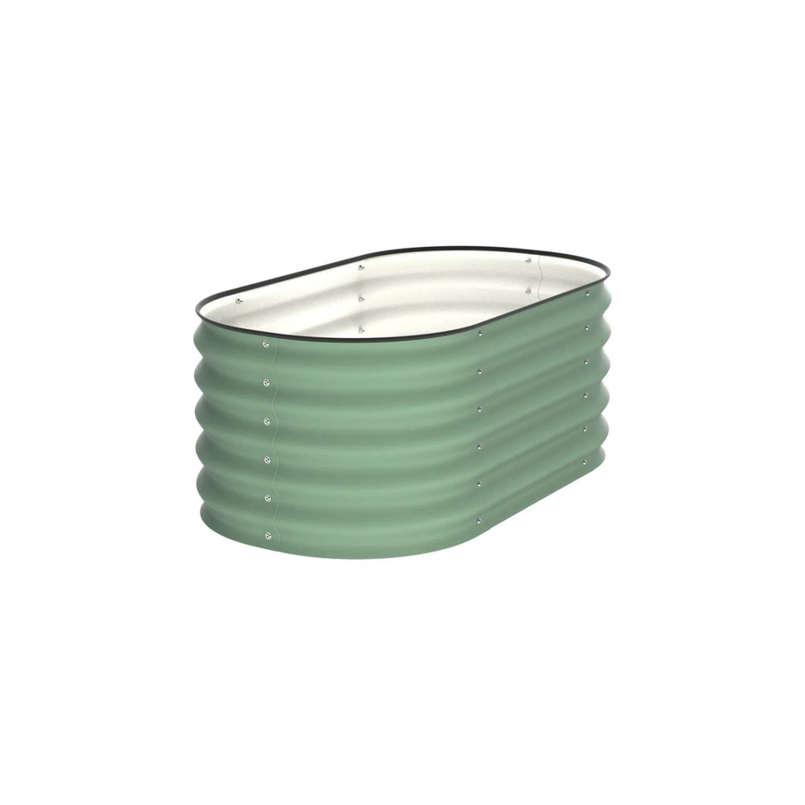 VidaAtHome.de ALVARE Gartenbeet in Waldgrün und Silber, B/T/H: 108 x 61 x 43 cm - Bild 2