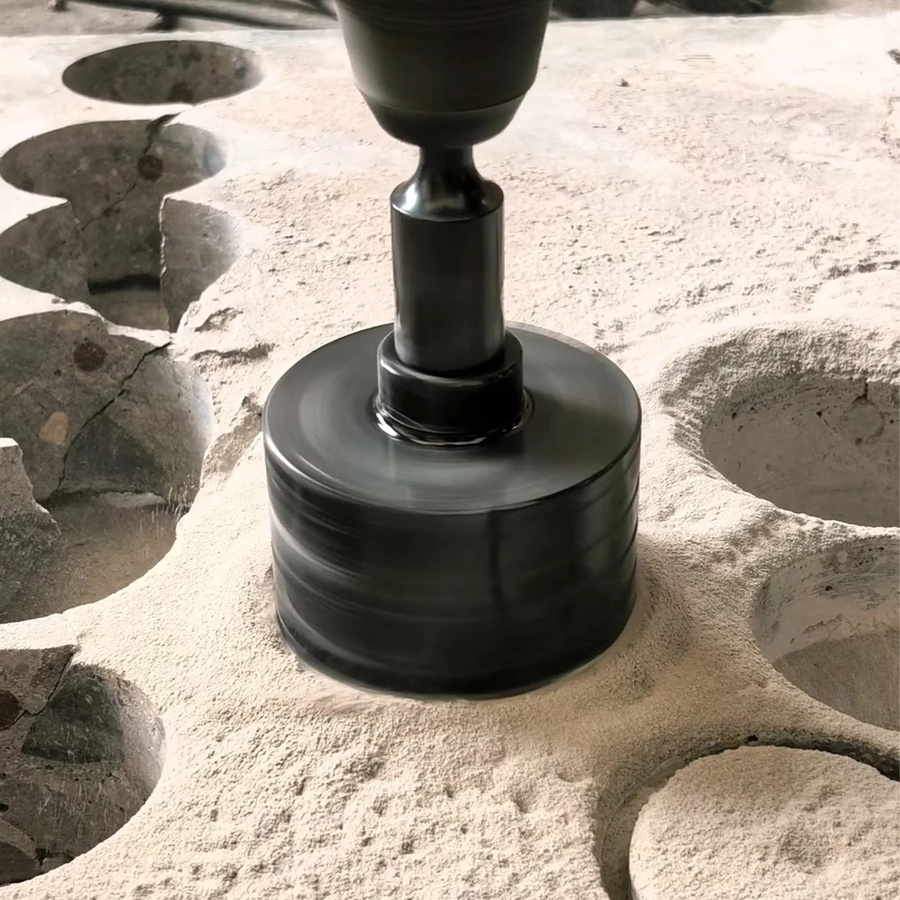 PTA Trockendiamant-Kernbohrer mit SDS-Plus-Adapter für Mauerwerk, Beton und Stein in Schwarz - Bild 5