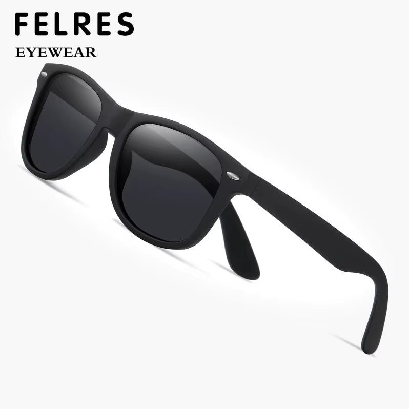 FELRES Sonnenbrille, Quadratisch, Vollrand, Kunststoff, Schwarz, Männer - Bild 2