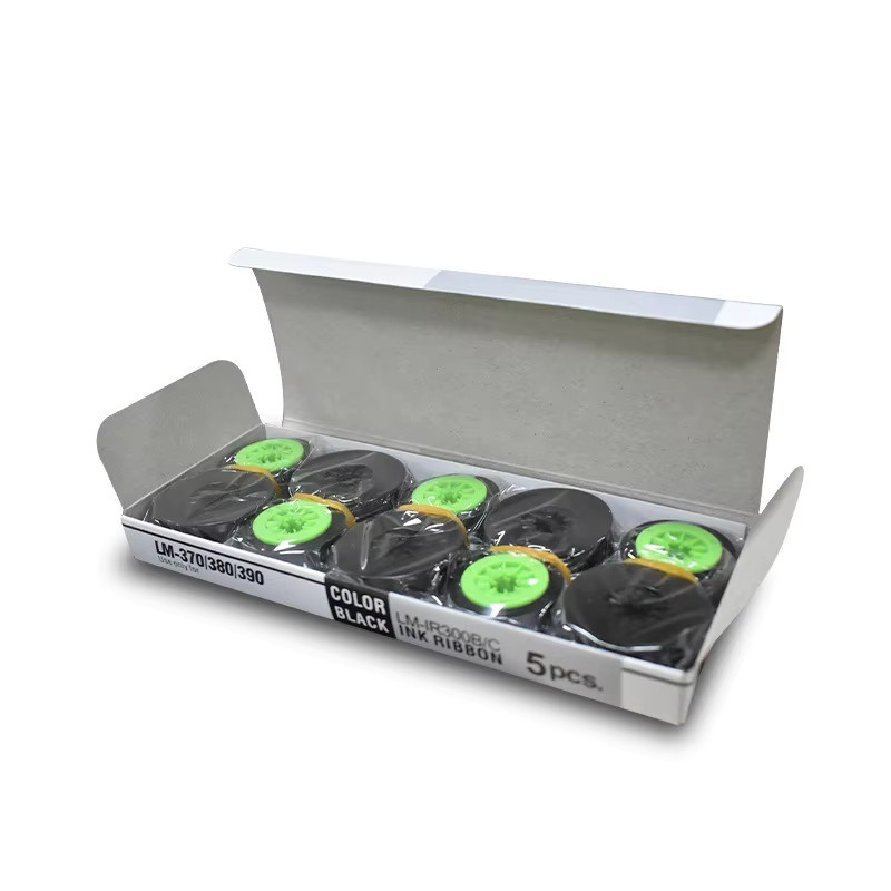 Letatwin LM-IR300B Etikettenband Schwarz für thermische Beschriftungsmaschinen LM-370E LM-380A LM-380E LM-390A - Bild 2