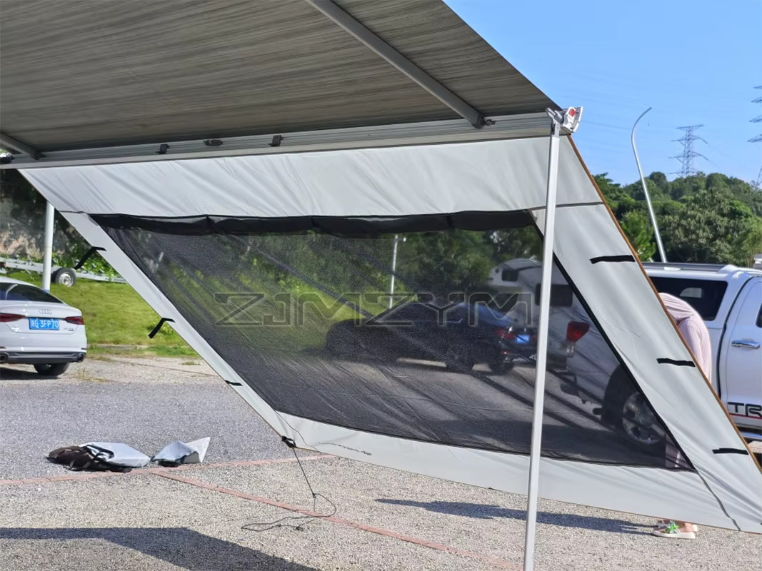 Seitliche Markise aus Oxford-Polyester als RV-Erweiterungs-Seitenüberdachung mit UV-Schutz für Wohnwagen und Wohnmobile - Bild 2