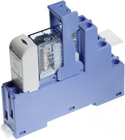 Finder Koppelrelais 48.61.9.024.1050 24 V/DC 16A 1 Wechsler Blau - Bild 1