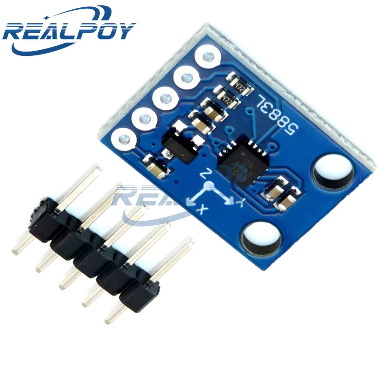 REALPOY GY-273 QMC5883L Dreiachsiger Kompass Magnetometer Sensor Modul in Blau für Arduino - Bild 3